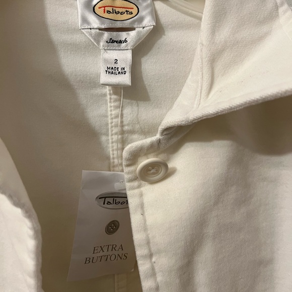 Talbots new white coat. It has the tags attached. It’s pretty! - Picture 3 of 4
